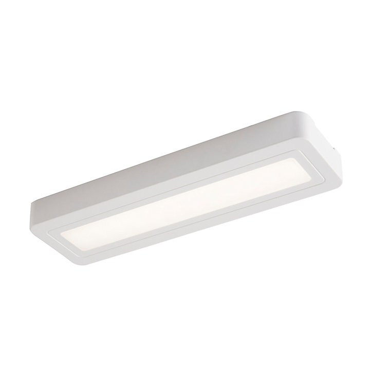Éclairage de dessous de meuble LED Colours Caldwell Push Light rectangle blanc IP20