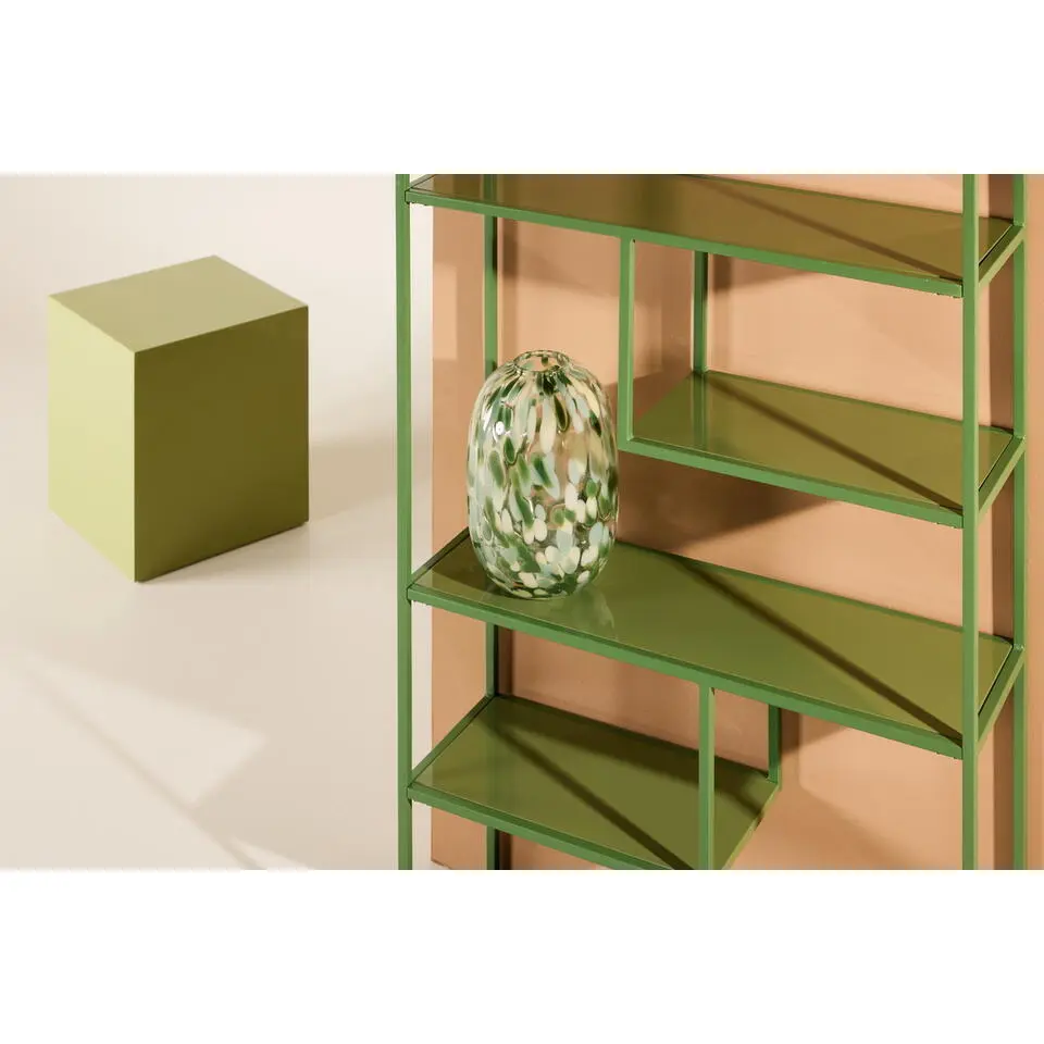 Wandkast Groen Staal - 85x35x190cm - Staal