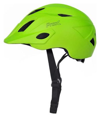 Casque de vélo pour enfant - Vert flashy - Garçons et filles - Casque avec feu arrière