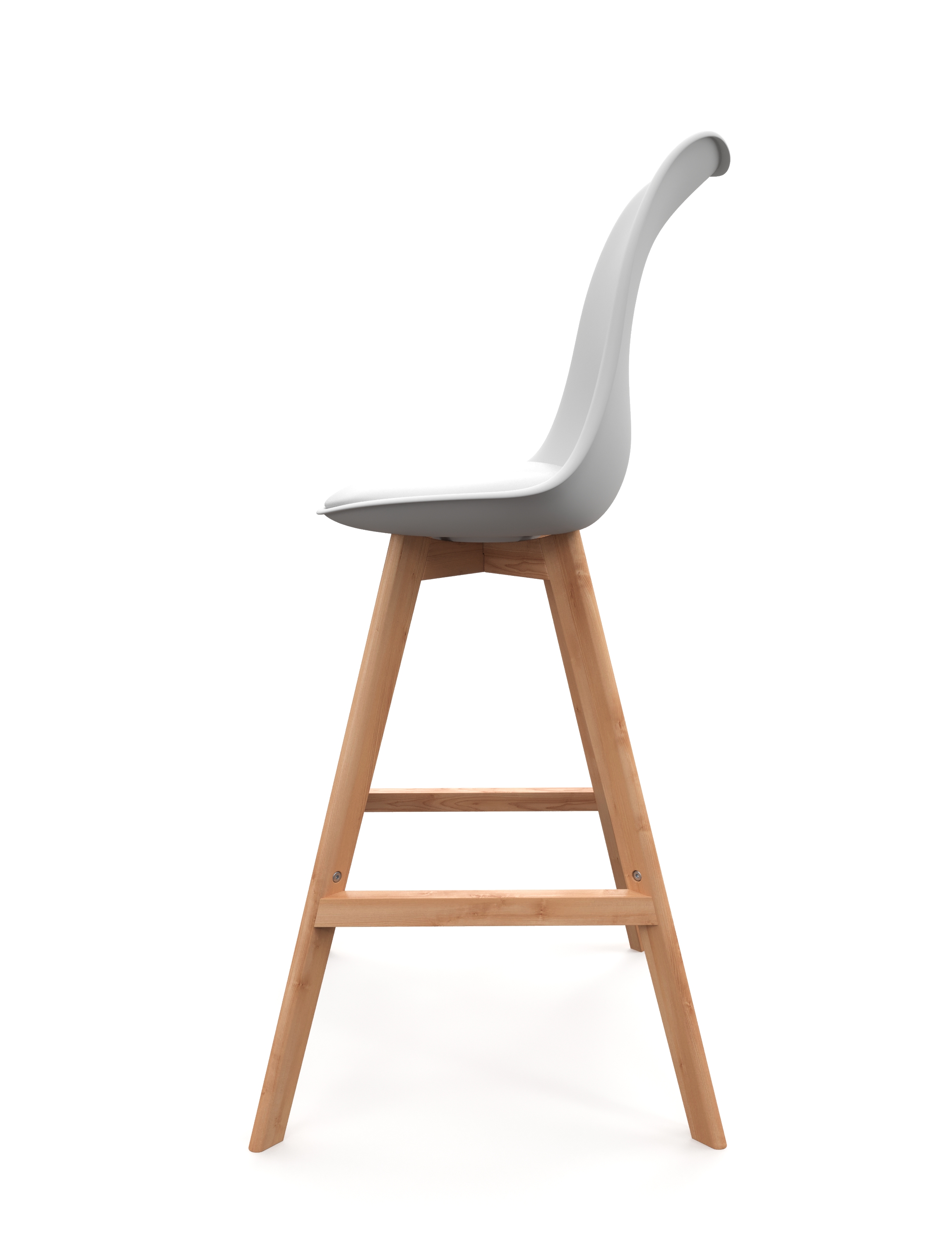 Barhocker AMELIA 2er Set weiss