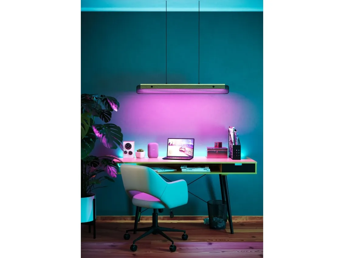 EGLO KOKOMO-Z LANGBORD RGBTW SORT/NATUR FSC