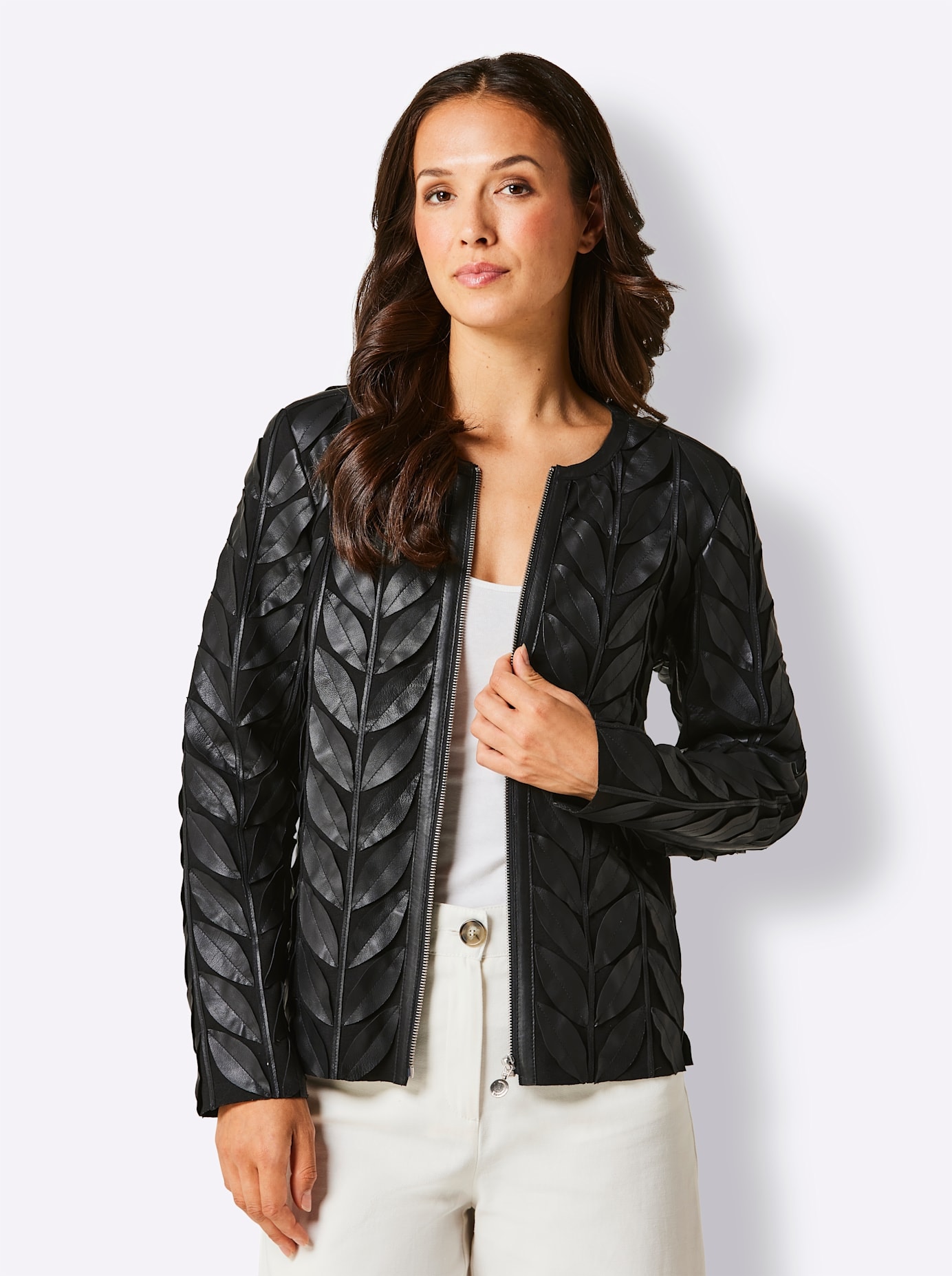 Mainpol Lederblazer »Lammnappa-Leder-Blazer«