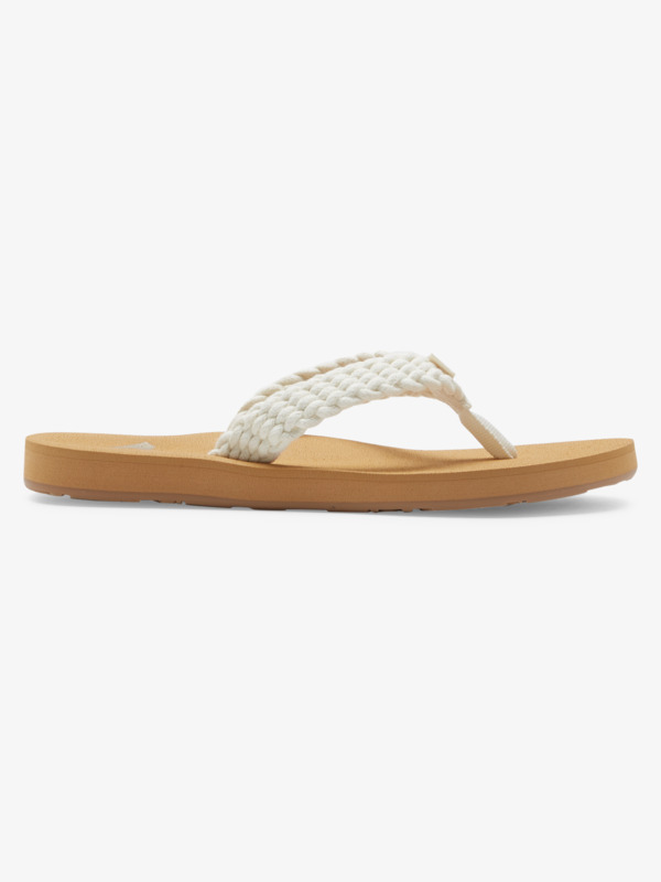Porto Tongs de plage Beige Femme