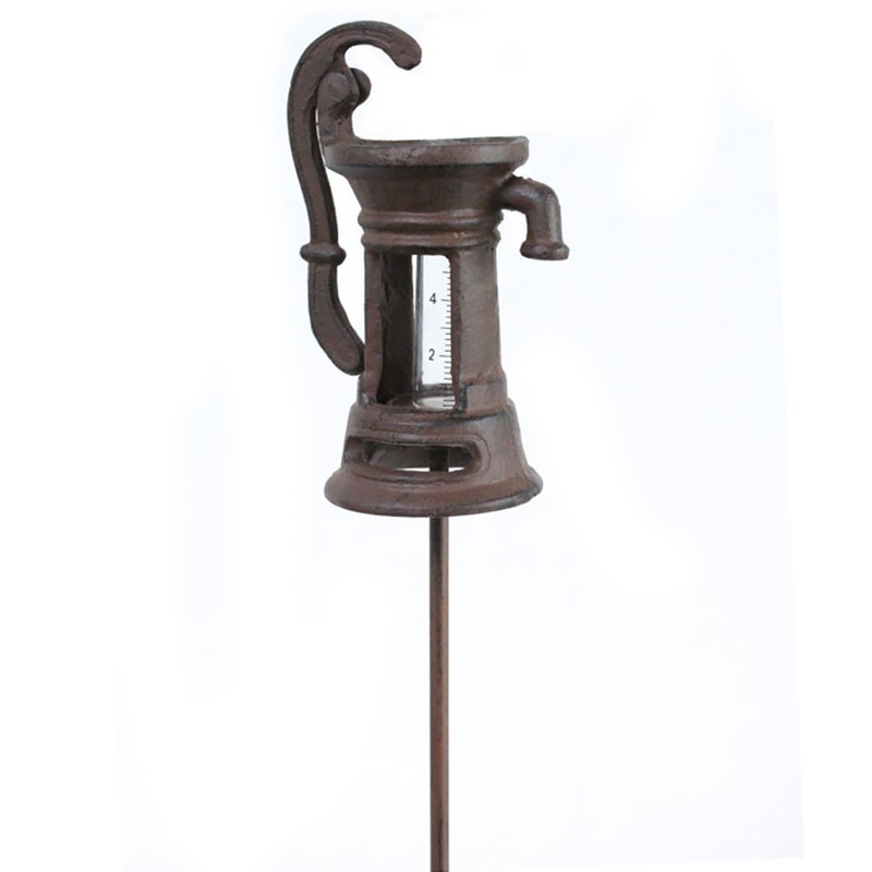 Pluviomètre jardin pompe à eau 114x11cm