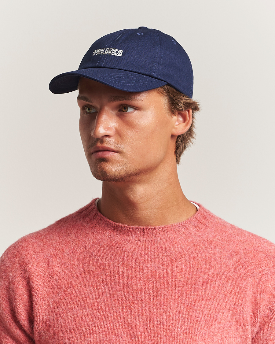 Palmes Embroidered Logo Cap Navy