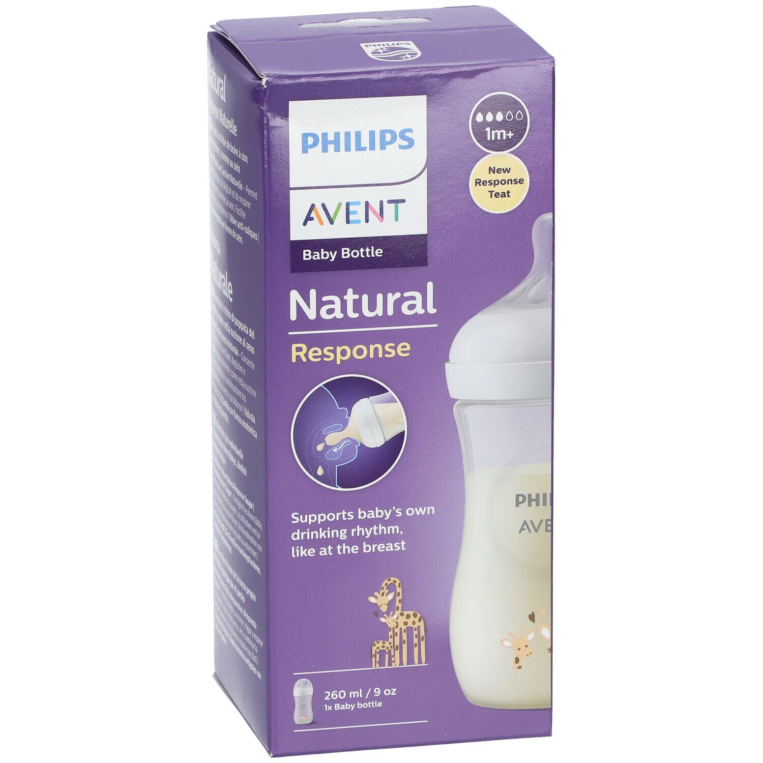 PHILIPS Avent Natural Response Babyflasche mit natürlicher Reaktion 260 ml SCY903/66
