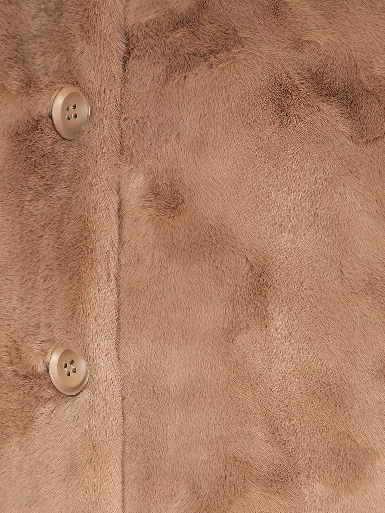 RINO&PELLE Mantel in Felloptik NONNA camel