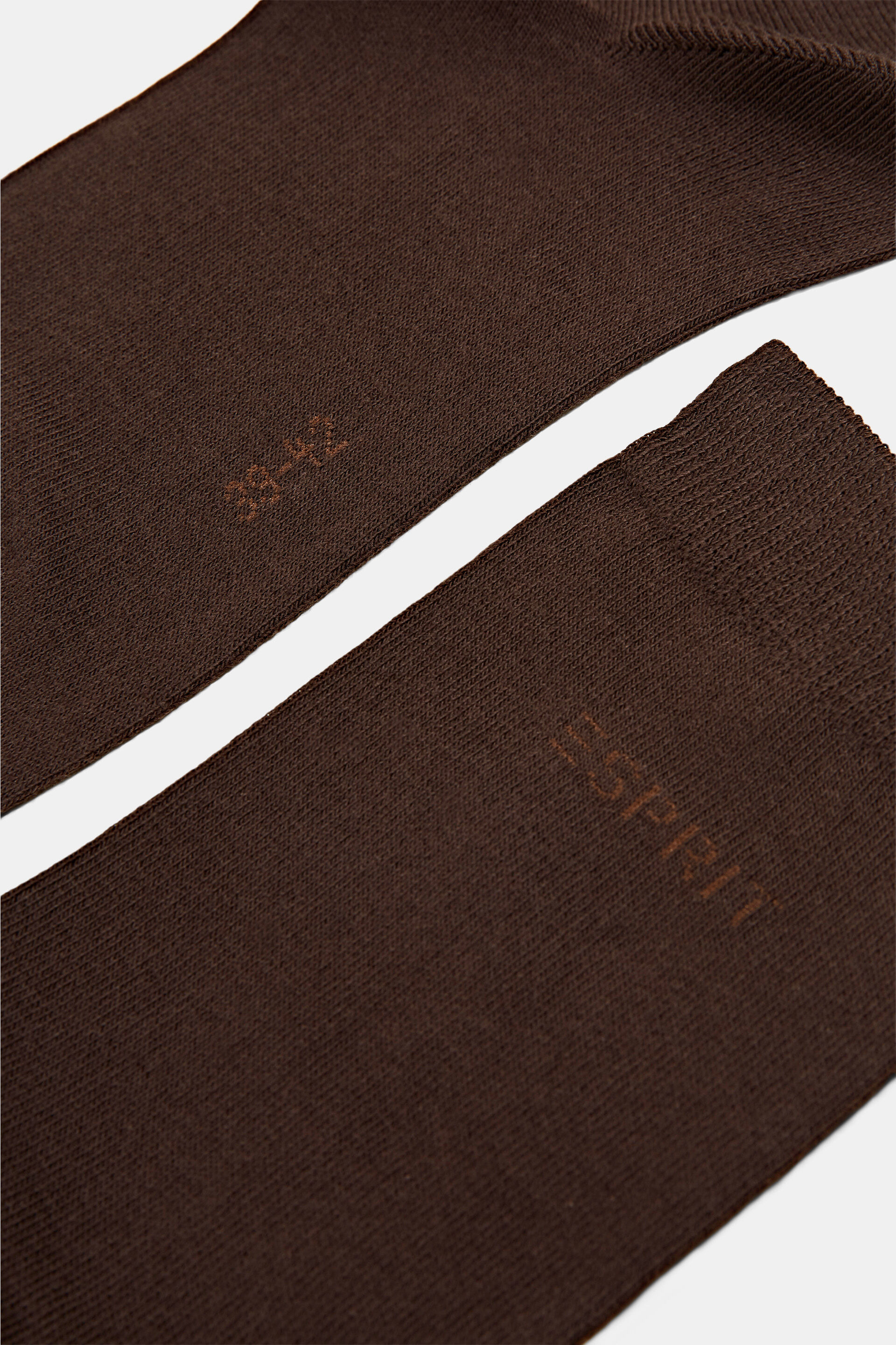 Lot de 2paires de chaussettes ornées d’un logo en maille, coton biologique