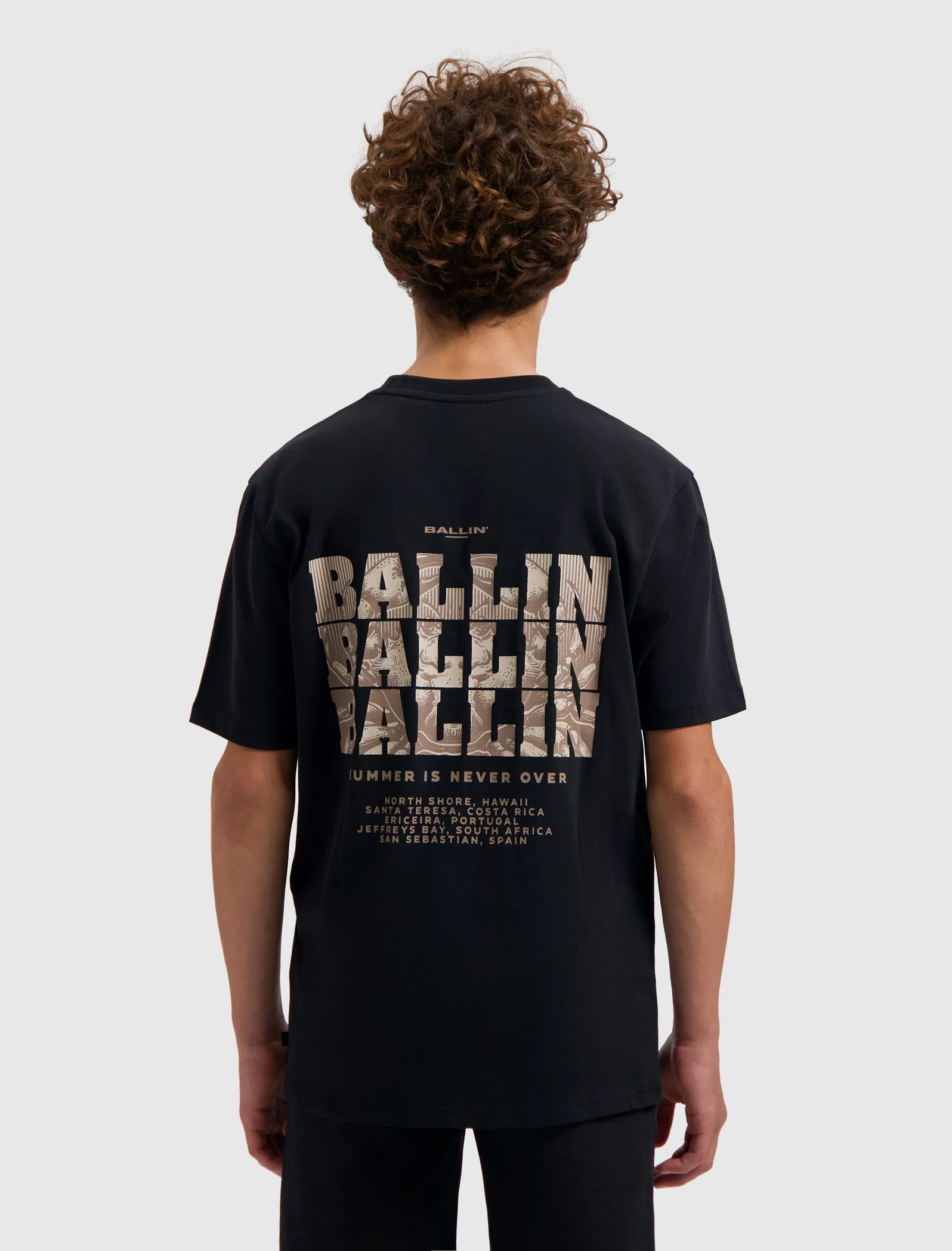 Ballin Amsterdam Summer Is Never Over T-Shirt Kids Zwart