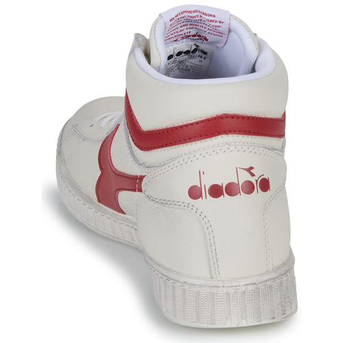 Diadora - GAME L HIGH WAXED - Blanc / Rouge