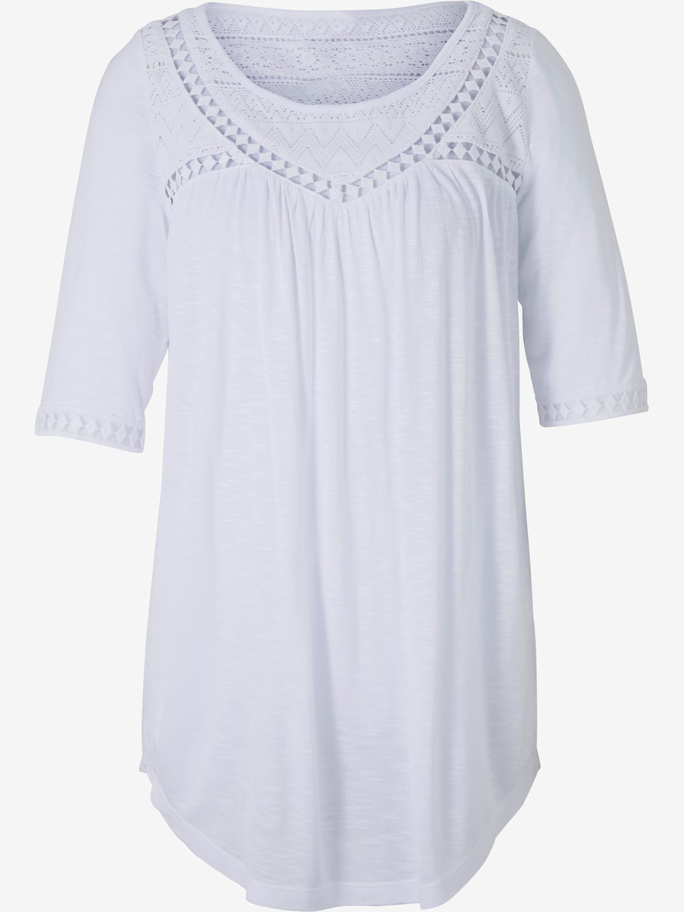 Shirt détails en dentelle tendance