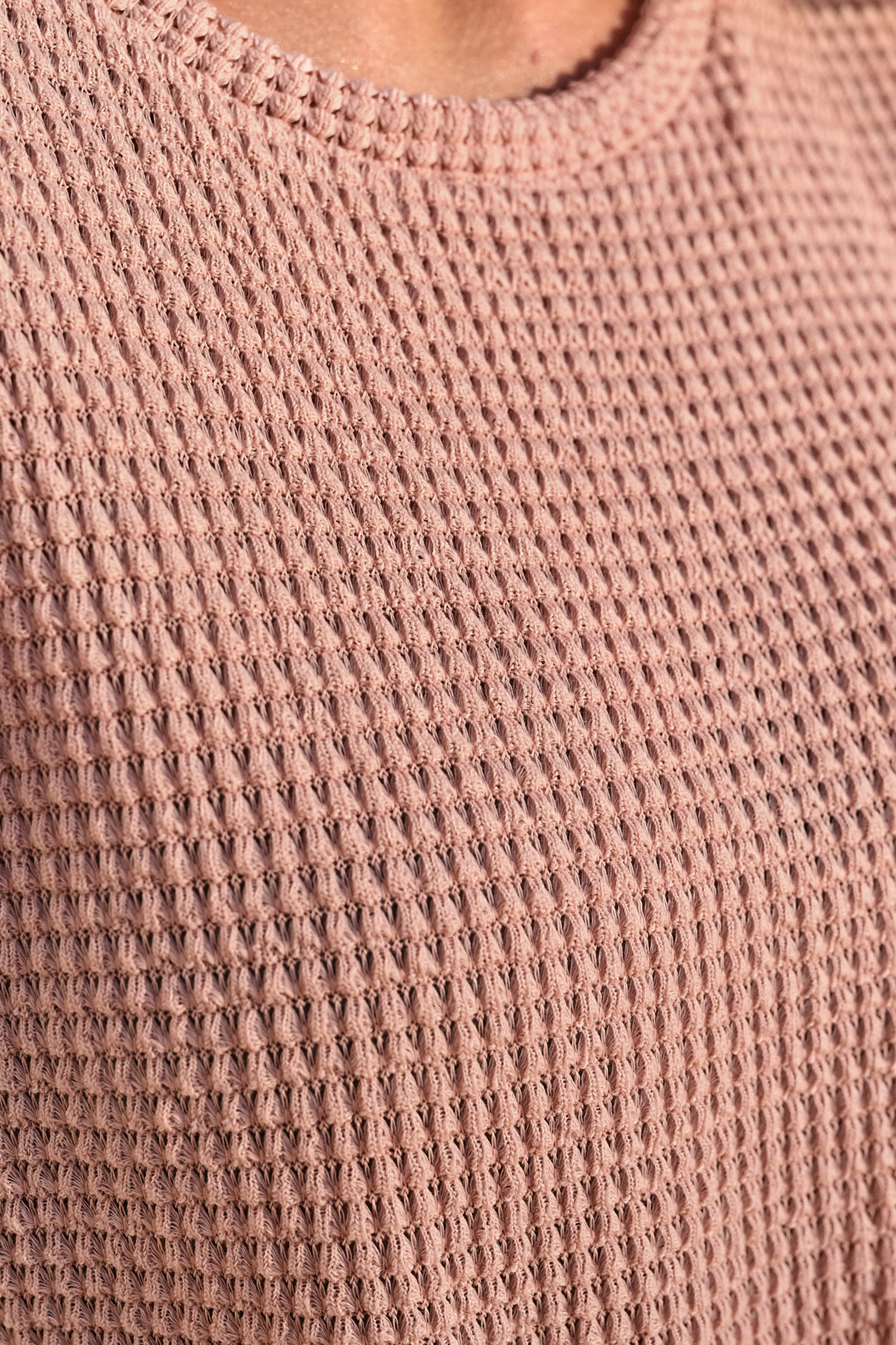 Pyjama en jersey à manches longues et short rose bébé