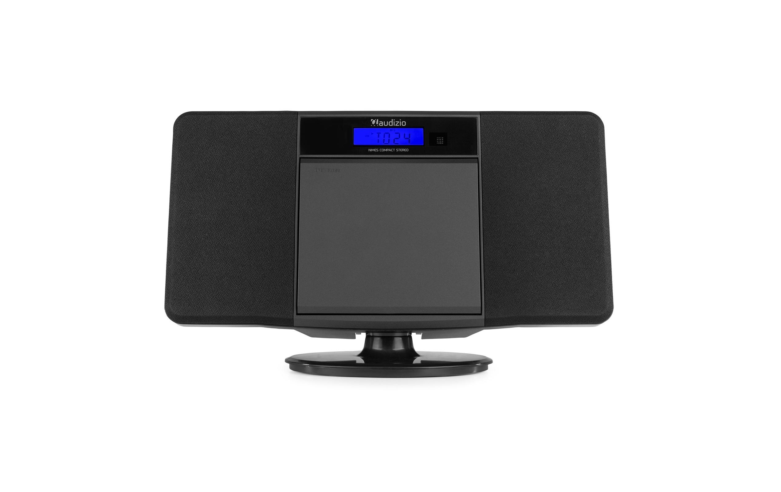 Radio/CD-Player Nimes SchwarzStilvolles Stereo-HiFi-System mit USB und CD-Player