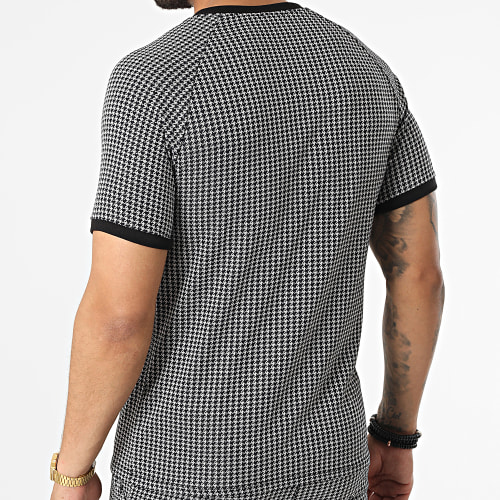 Ensemble Tee Shirt Col Zippé Short Jogging C5845-C8153 Noir