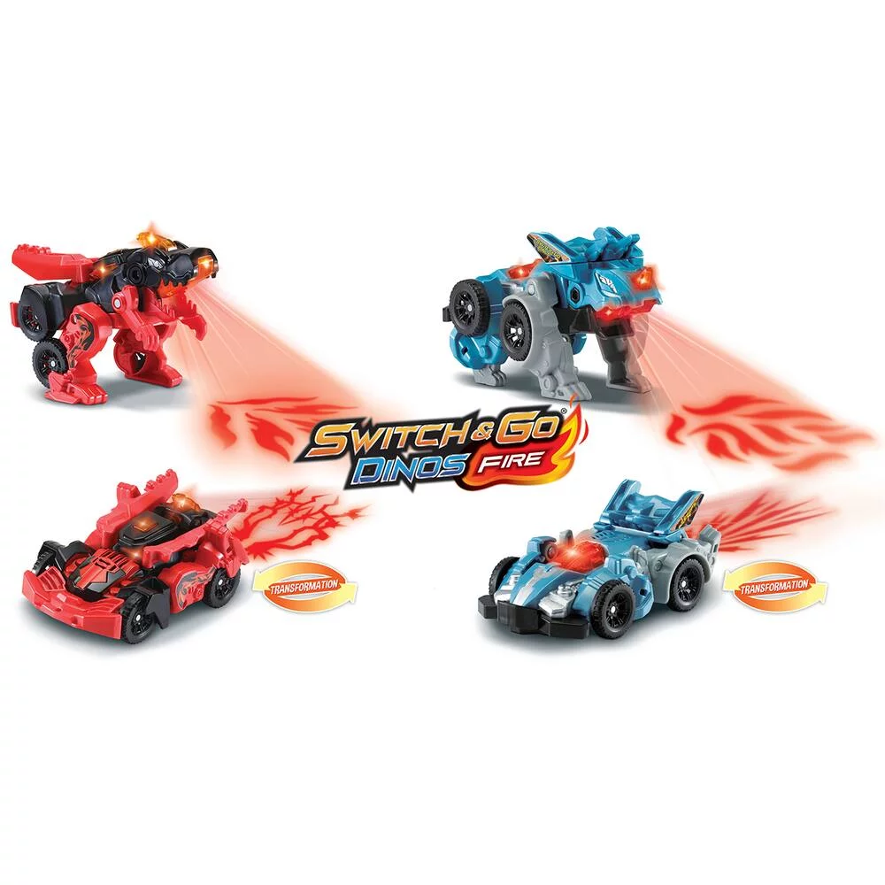 PETITS SWITCH & GO DINOS FIRE - VEHICULE DINOSAURE