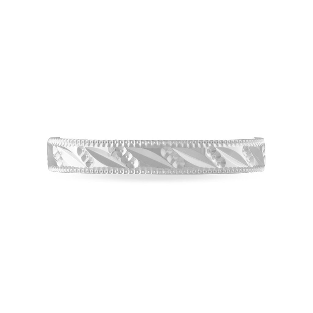 Alliance Eucleia Fantaisie Ruban Plat Or Blanc