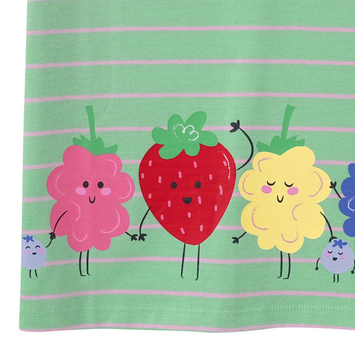 Topolino Mädchen T-Shirt mit Beeren-Print hellgrün