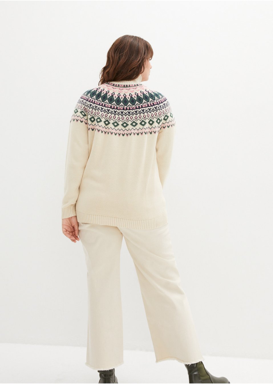 Pull col roulé norvégien