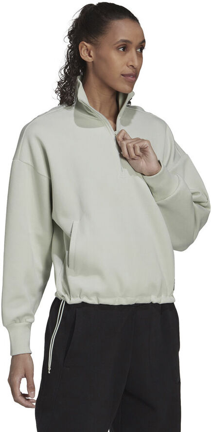 adidas Future Icons Badge of Sport Quarter-Zip sweatshirt Grøn