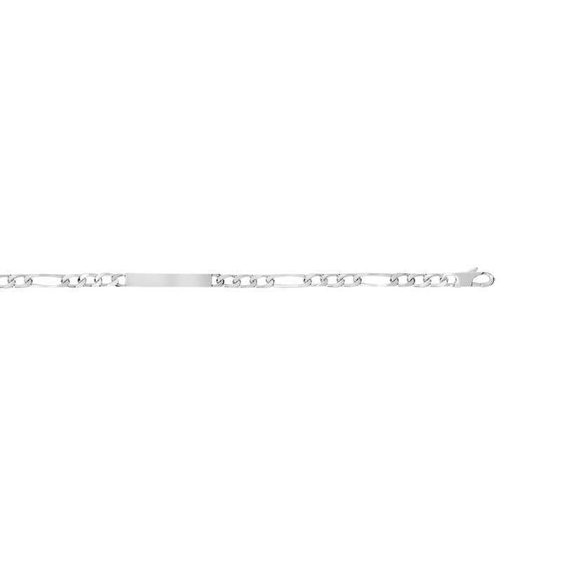 Bracelet identité argent 925 maille alternée personnalisable 18 cm