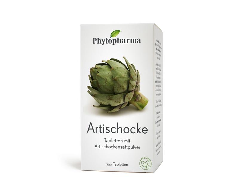 Phytopharma Artischocke 120 Tabletten Vegane Nahrungsergänzung