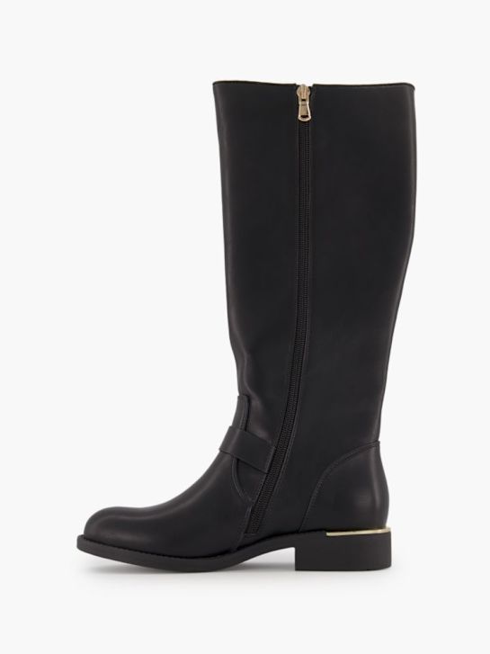 Graceland Hoher Stiefel Schwarz