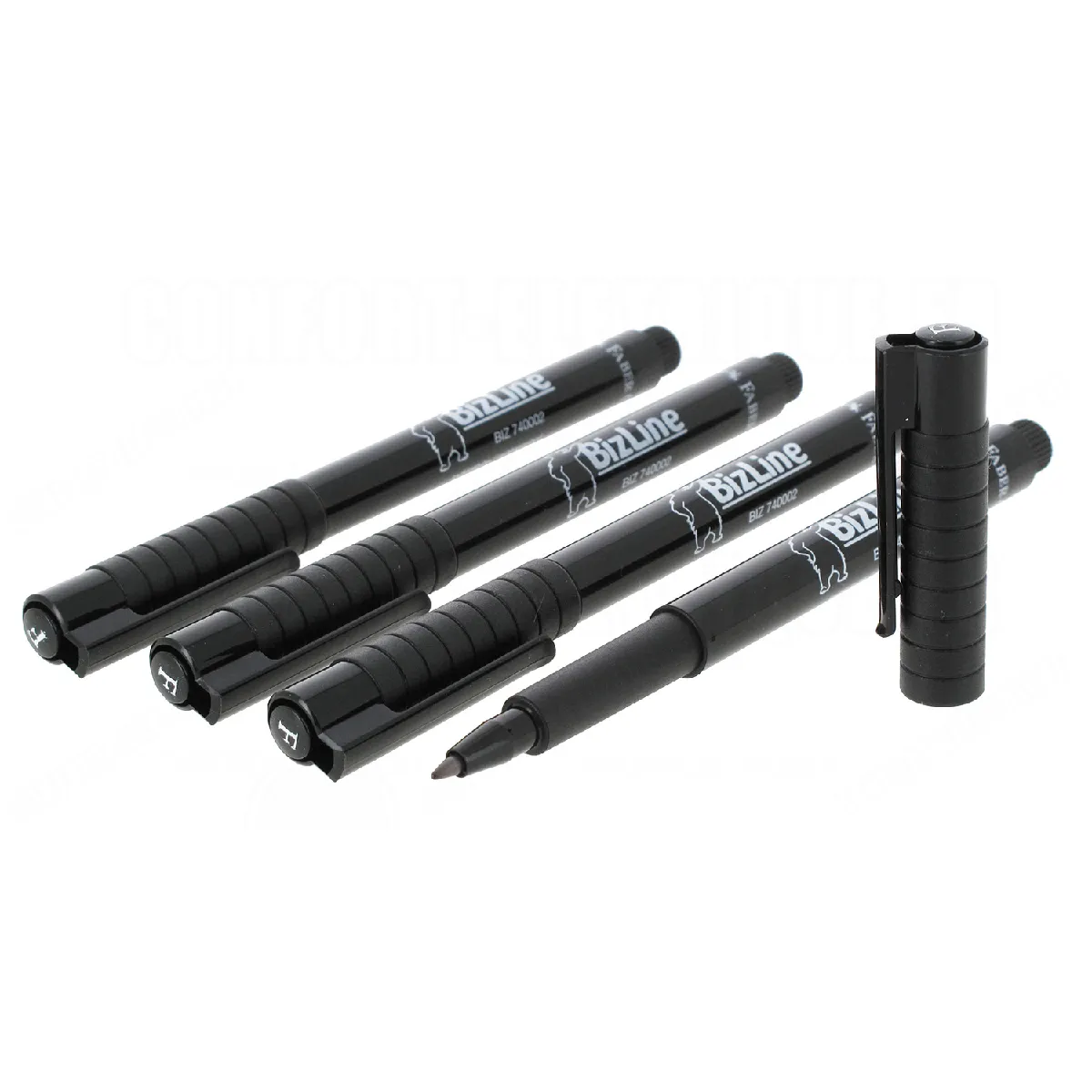 BIZLINE Stylo Marqueur Noir X4