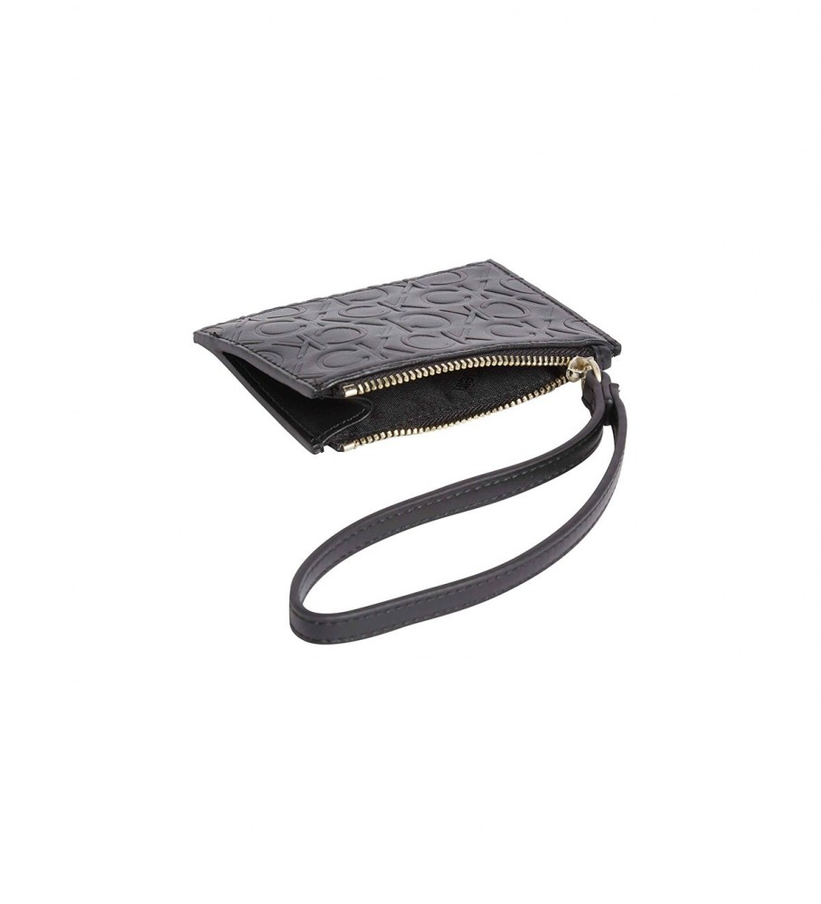 Porta-cartões e carteira dobrável Calvin Klein - Preto