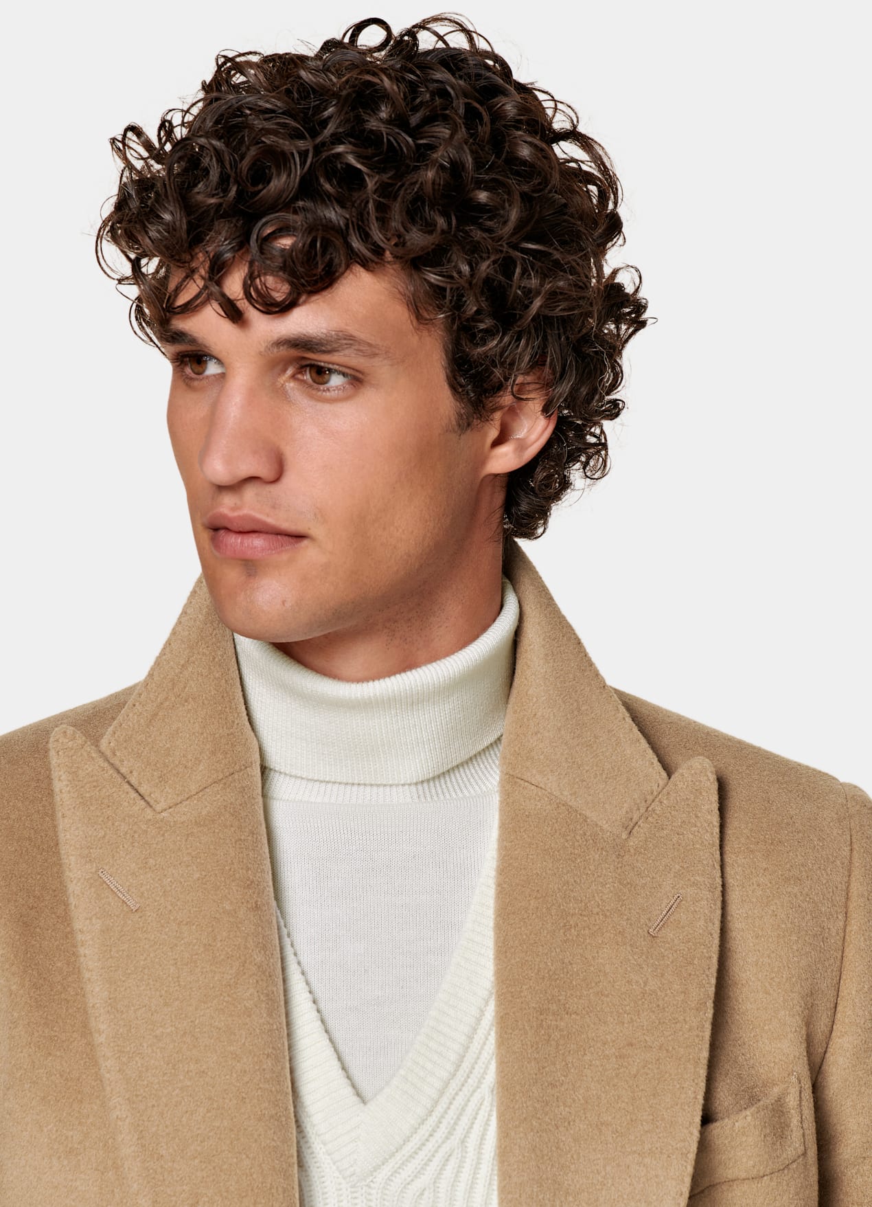 Manteau marron moyen