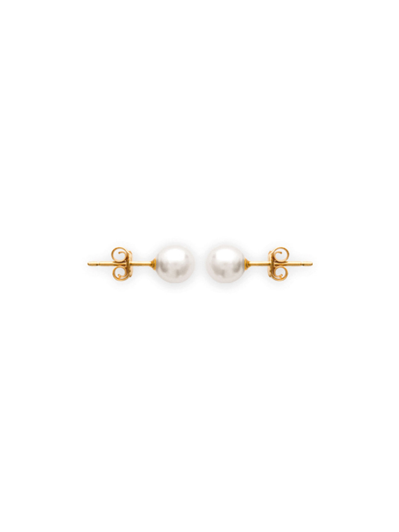 Puces d'oreilles imitation perle nacrée
