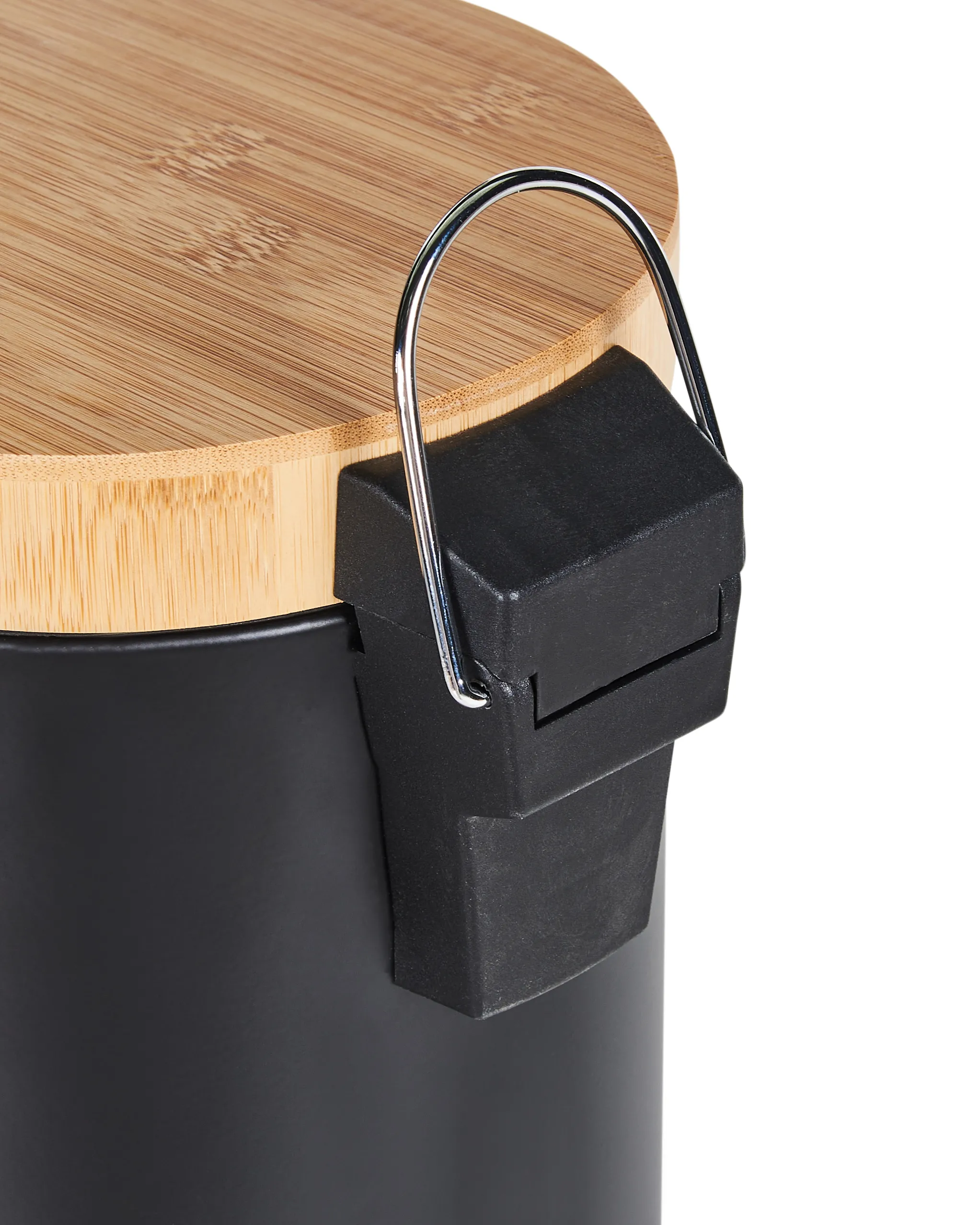 Set van 2 pedaalemmers 3 L ECOSMART Metaal Zwart