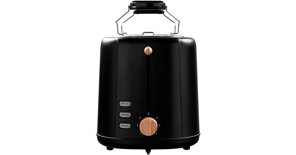 BestronATO850BW Broodrooster  (Zwart/houtkleur)