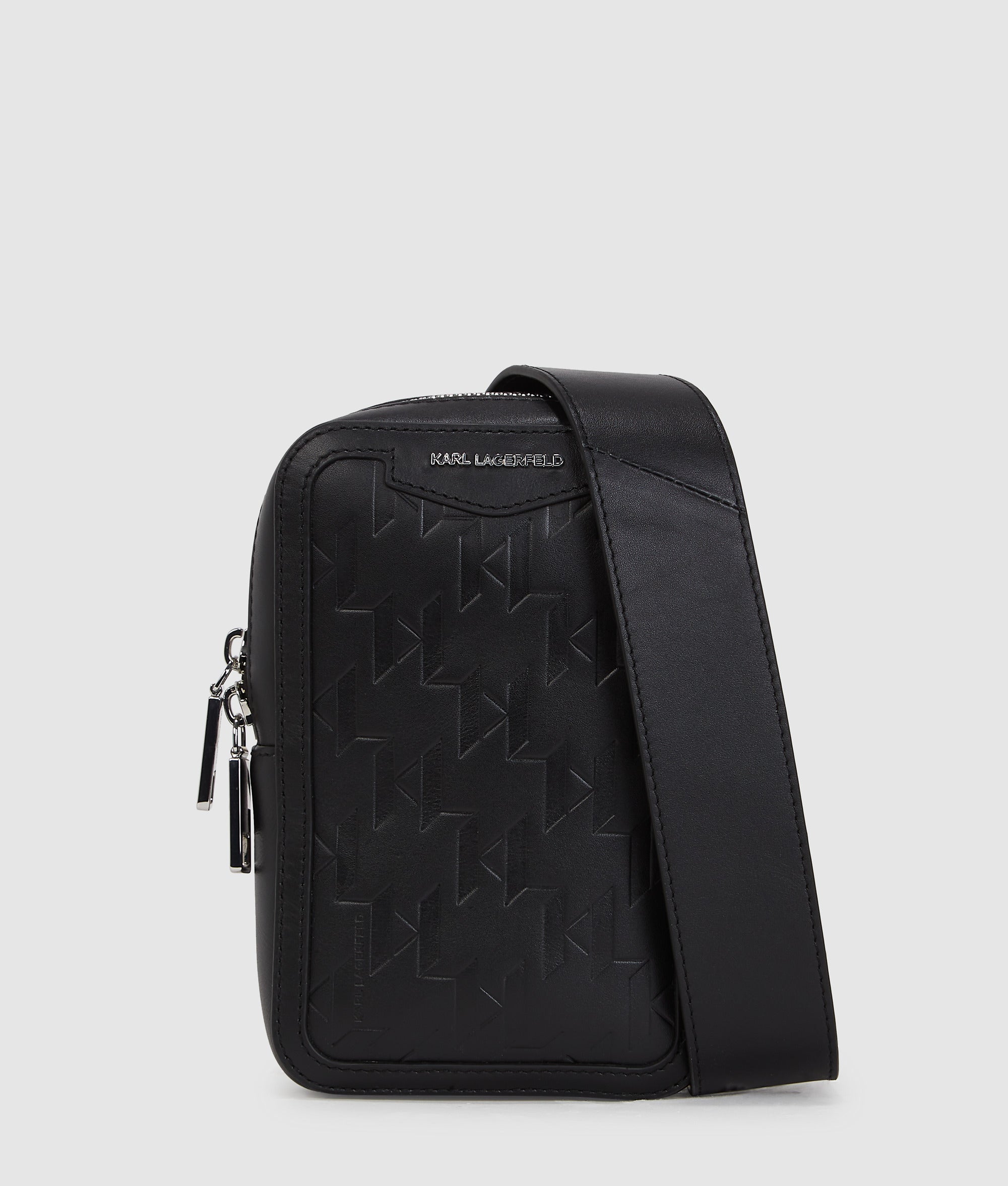 K/Loom kleine slingbag van leer