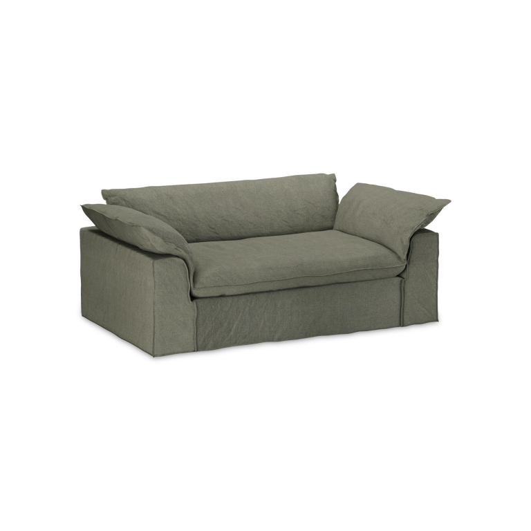 HKliving Nomad bank 204 Linen, Army Green