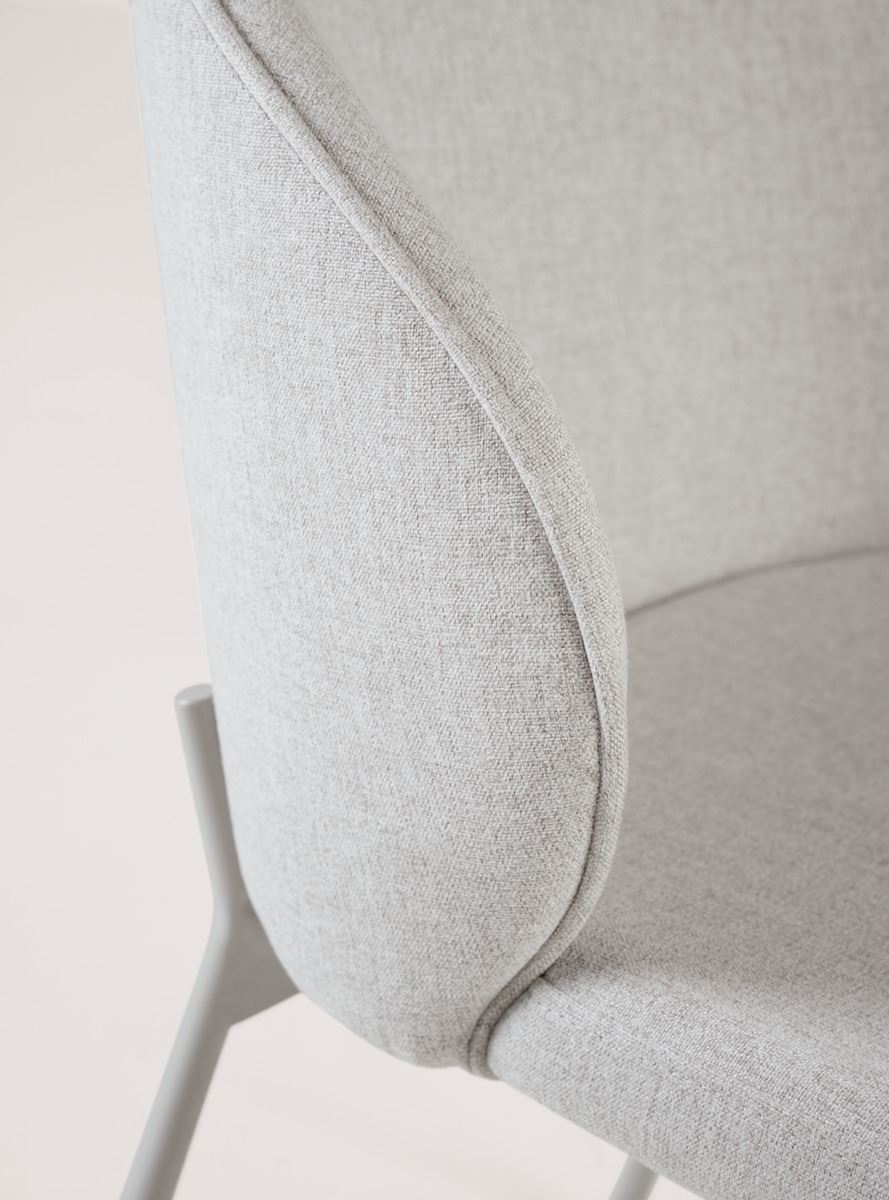 Spisestuestol lys beige - 57x49.5x80 cm
