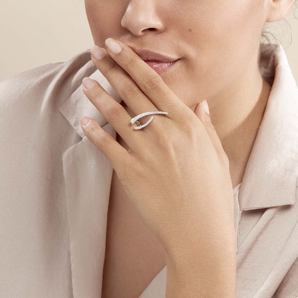 Bague Djazira Or Blanc Diamant