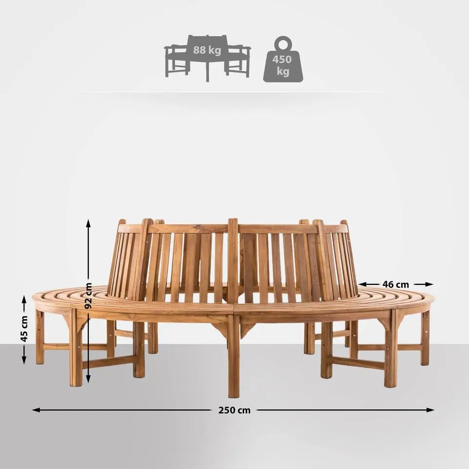 CLP Teakbank Novum 250 cm