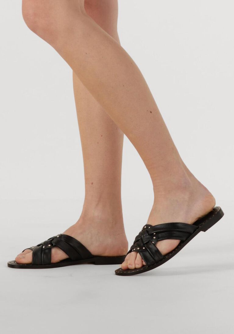 zwarte stefano lauran slippers 24003