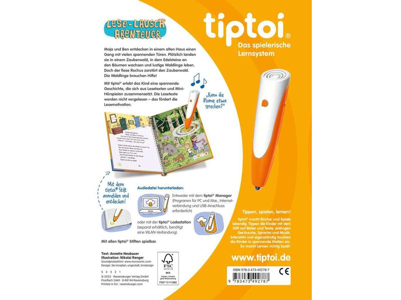 tiptoi Lernbuch Lese-Lausch-Abenteuer Zauberwald Spannender Hör- und Lesespass