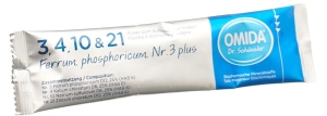 Omida SCHÜSSLER Nr3 Ferrum phosphoricum plus Pulver Beutel, 12 Stück