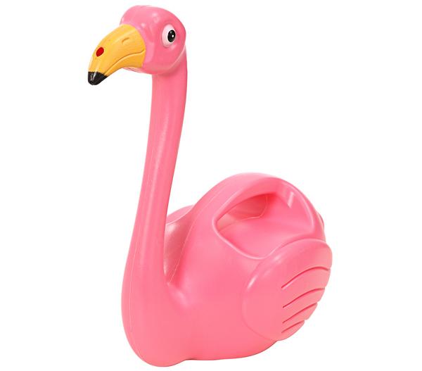 Esschert Kunststoff-Gießkanne Flamingo, pink,