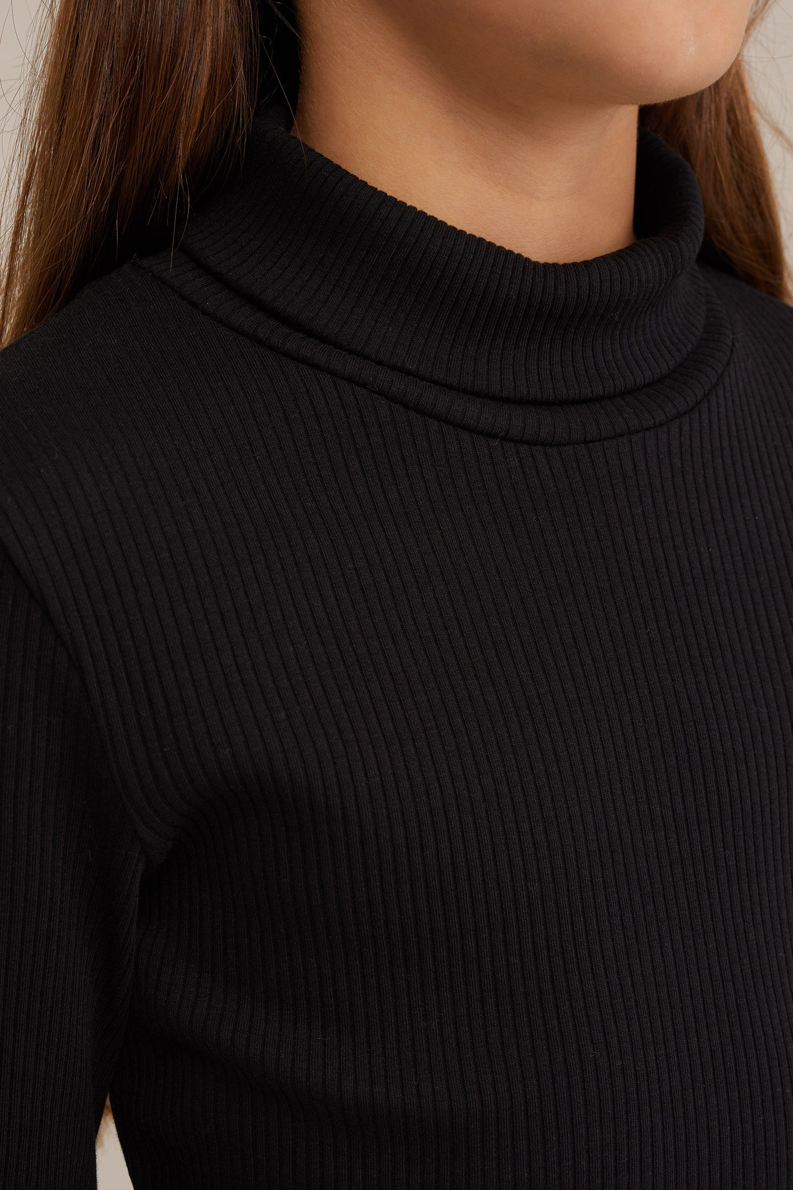 Meisjes top met col WE Fashion Zwart