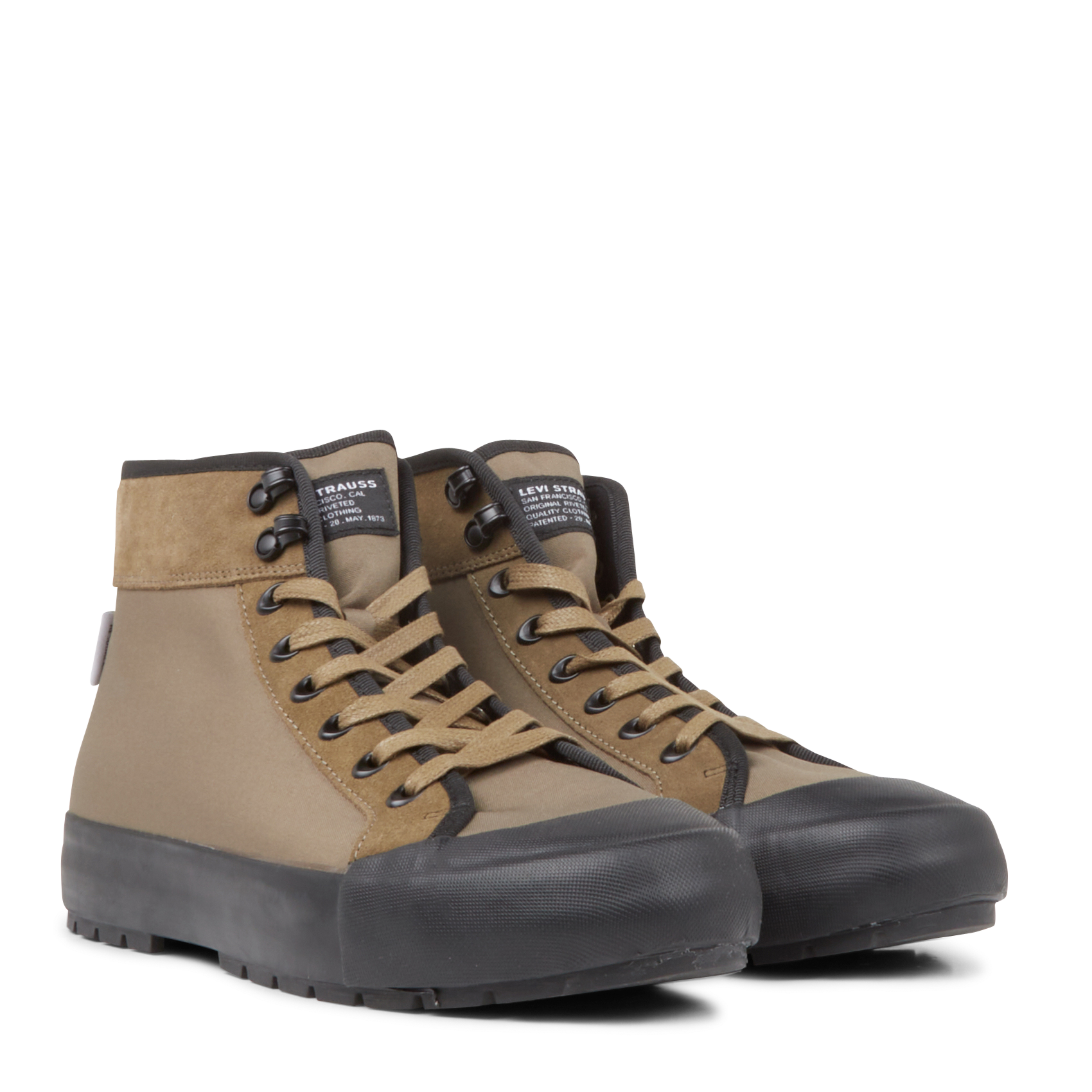 LA PAZ HI - Baskets montantes en cuir | Kaki