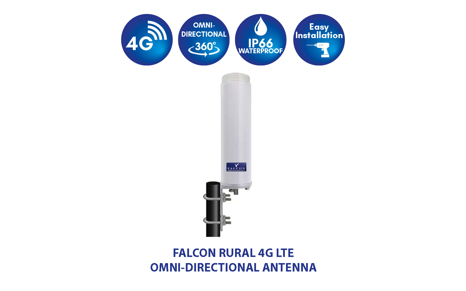 Falcon RURAL 4G LTE Breitbandantenne inkl. mobilem Router