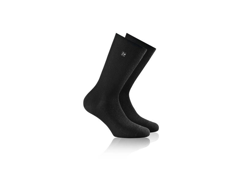 Rohner Socks Socken SupeR WO Schwarz Alltagssocken in Grösse 45 - 46