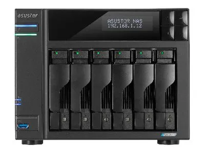 ASUSTOR Lockerstor 6 Gen2 AS6706T - NAS-server - 6 bays - SATA 6Gb/s - RAID RAID 0, 1, 5, 6, 10, JBOD - RAM 8 GB - 2.5 Gigabit Ethernet - iSCSI support
