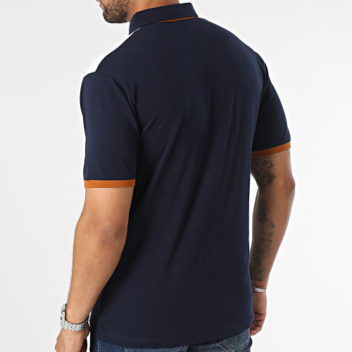 Polo Manches Courtes Bleu Marine