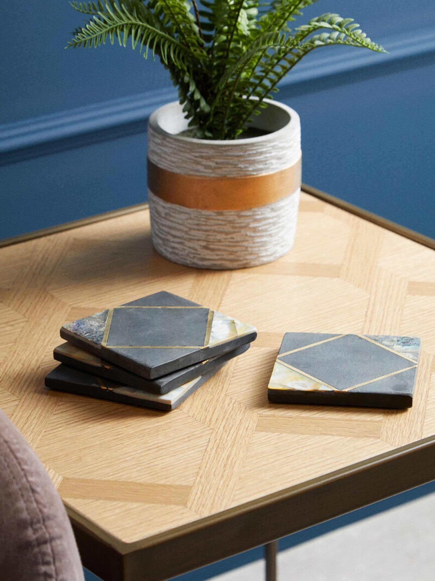 Fifty Five South Set of 4 Oriana Coasters