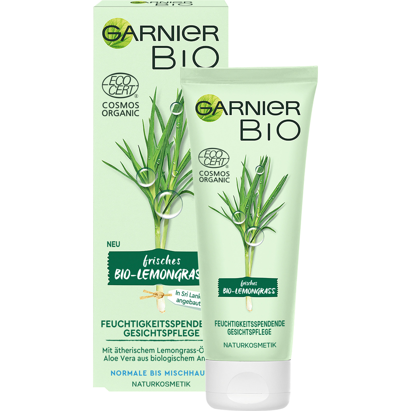 Garnier Bio Feuchtigkeitsspendende Gesichtspflege Lemongras 50 ml