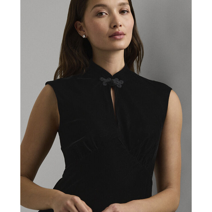 Lauren Ralph Lauren DRESS WT VELVET-DRESS Black velvet